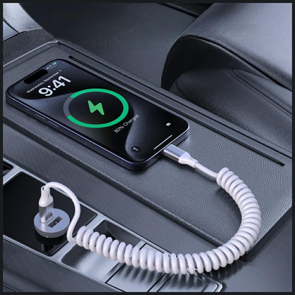 Kabel 4smarts spiralny USB-C do USB-C    240W biały