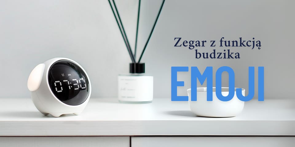 Zegar z funkcją budzika Emoji