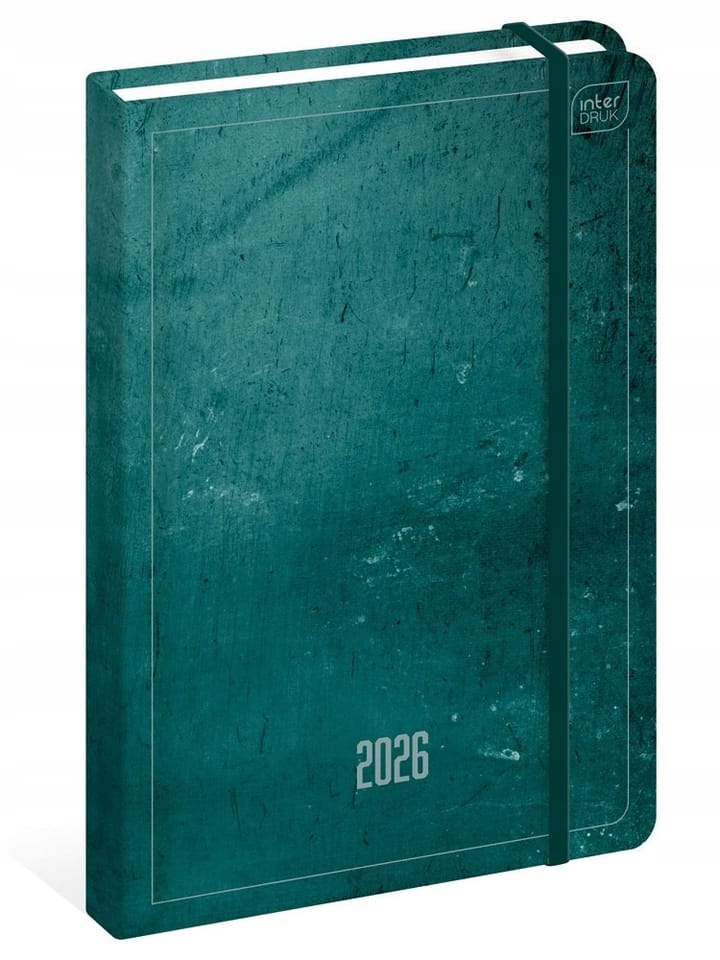 Kalendarz książkowy 2026 A5 192 Mat+UV Azure INTERDRUK