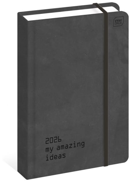 Kalendarz książkowy 2026 A5 384 Mat+UV Ideas INTERDRUK