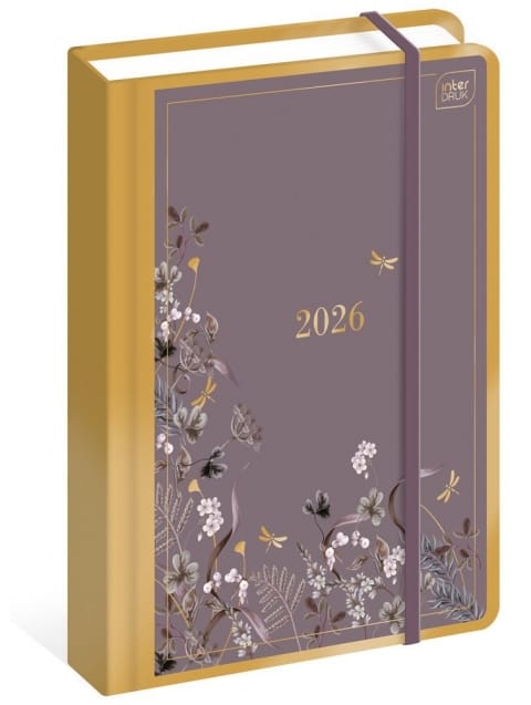Kalendarz książkowy 2026 A5 384 Metallic Satin INTERDRUK