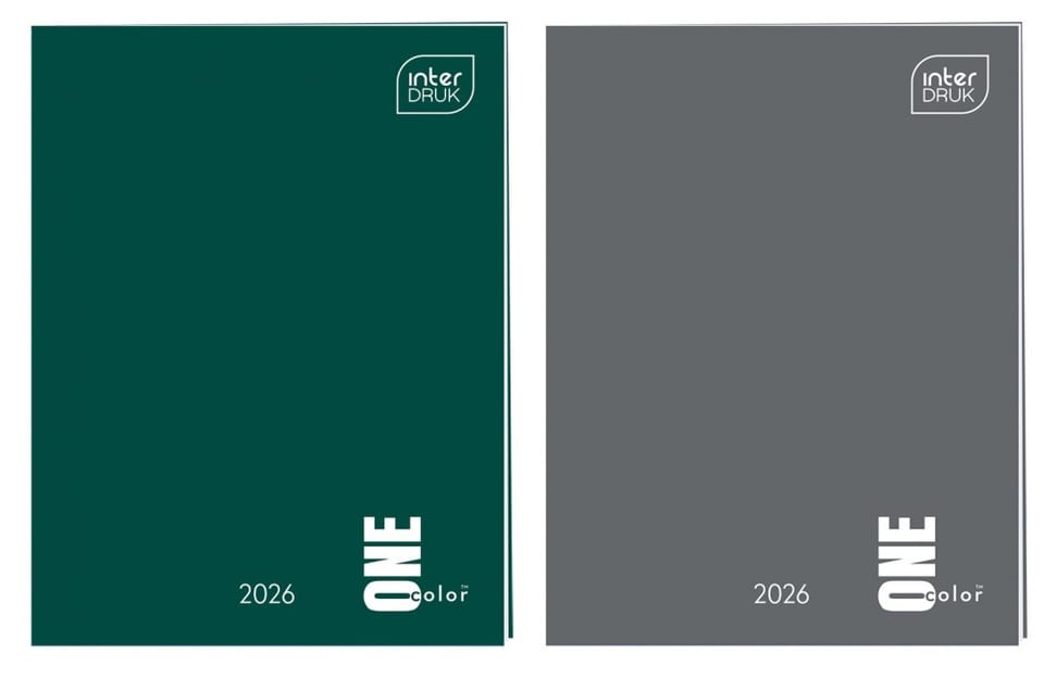Kalendarz książkowy 2026 A7 One Color INTERDRUK