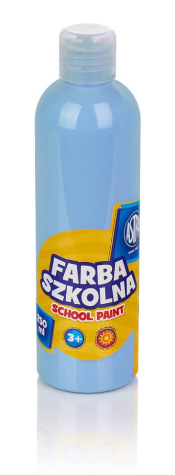 Farba szkolna Astra 250 ml - błękitna 301217022 ASTRA