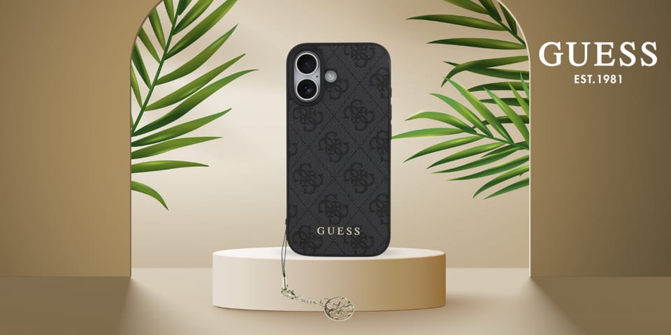 Etui Guess 4G Charms Collection MagSafe  do iPhone 17 czarny