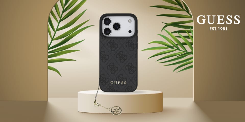 Etui Guess 4G Charms Collection MagSafe  do iPhone 17 Pro czarny