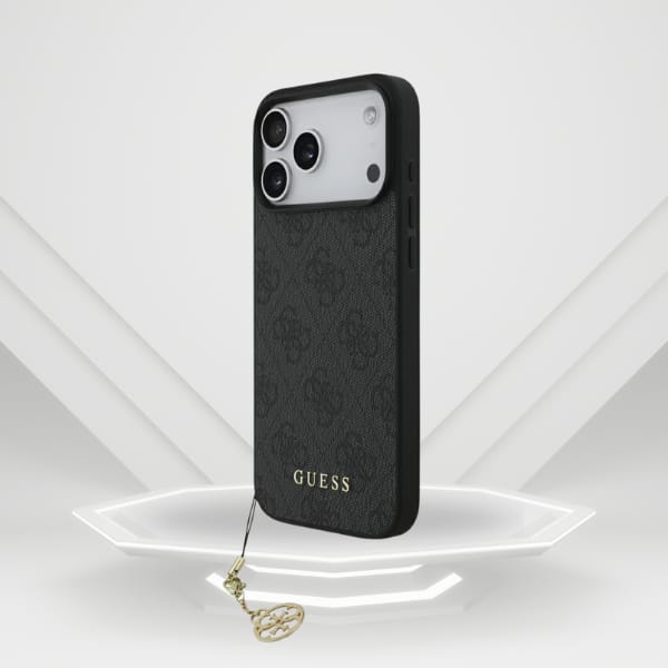 Etui Guess 4G Charms Collection MagSafe do iPhone 17 Pro Max czarny
