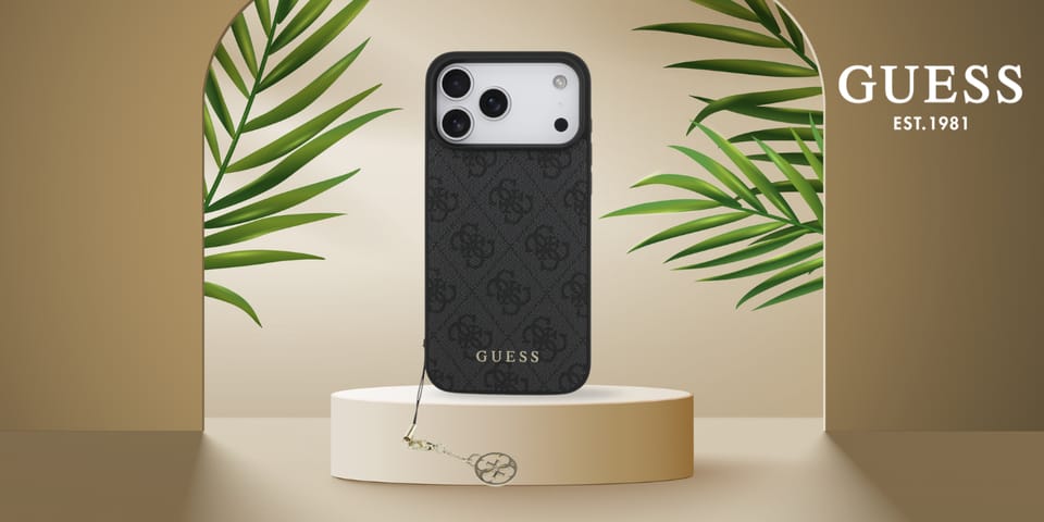 Etui Guess 4G Charms Collection MagSafe do iPhone 17 Pro Max czarny