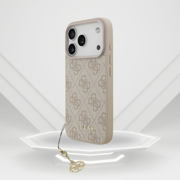 Etui Guess 4G Charms Collection MagSafe  do iPhone 17 Pro różowy