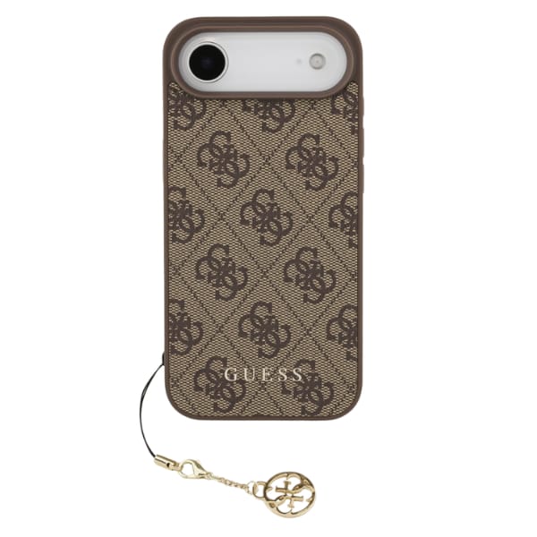 Etui Guess 4G Charms Collection MagSafe  do iPhone Air brązowy