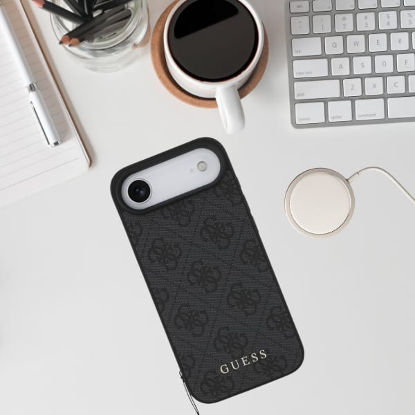 Etui Guess 4G Charms Collection MagSafe  do iPhone Air czarny