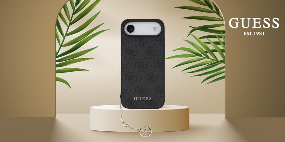 Etui Guess 4G Charms Collection MagSafe  do iPhone Air czarny