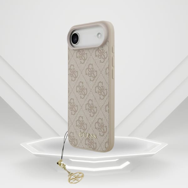 Etui Guess 4G Charms Collection MagSafe  do iPhone Air różowy