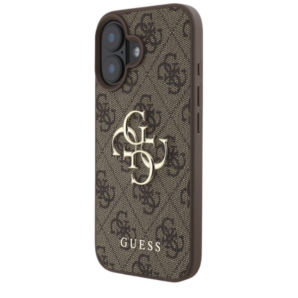 Etui Guess 4G Strap 4G Classic Logo do   iPhone 16 brązowy