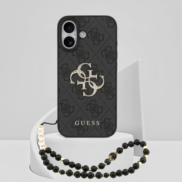 Etui Guess 4G Strap 4G Classic Logo do   iPhone 17 czarny