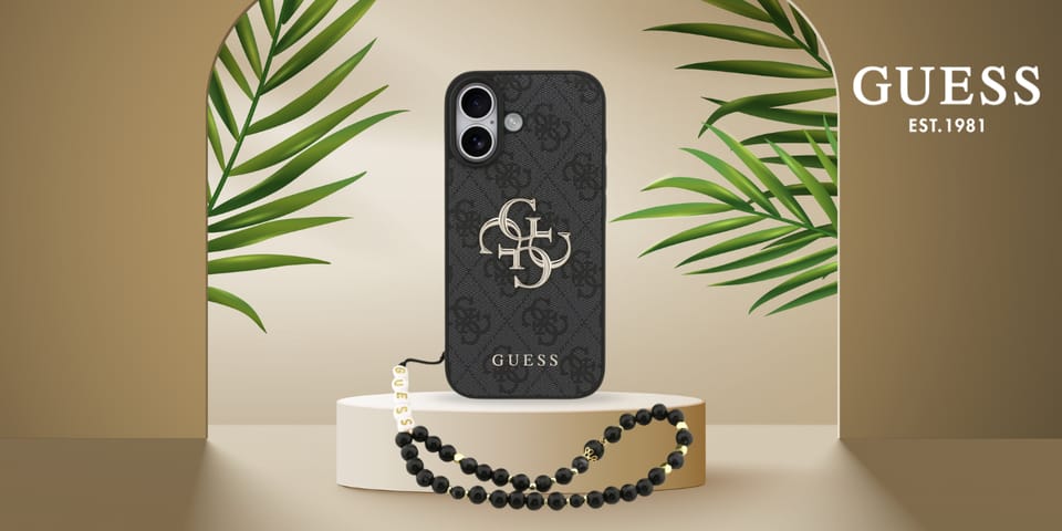 Etui Guess 4G Strap 4G Classic Logo do   iPhone 17 czarny