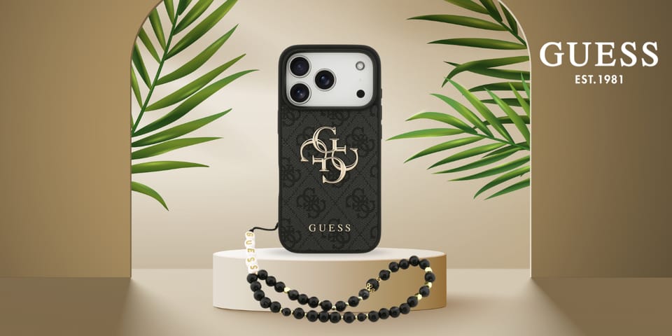 Etui Guess 4G Strap 4G Classic Logo do   iPhone 17 Pro czarny