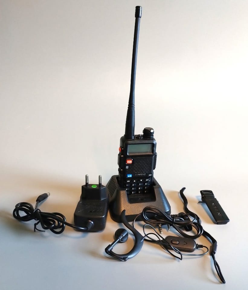 Radiotelefon Baofeng UV-5X dualband VHF UHF 2800mAh USB-C