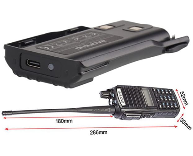 Radiotelefon Baofeng UV-82X Dual Band VHF/UHF bateria 2800mAh USB-C