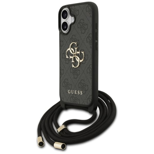 Etui Guess 4G Big Logo Cord Stap         Crossbody do iPhone 17 czarny