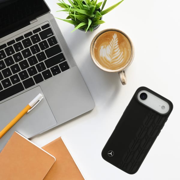 Etui Mercedes Leather Laurel Leaves      MagSafe do iPhone Air czarny