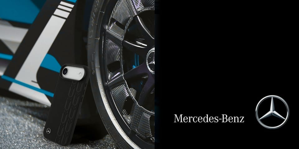 Etui Mercedes Leather Laurel Leaves      MagSafe do iPhone Air czarny