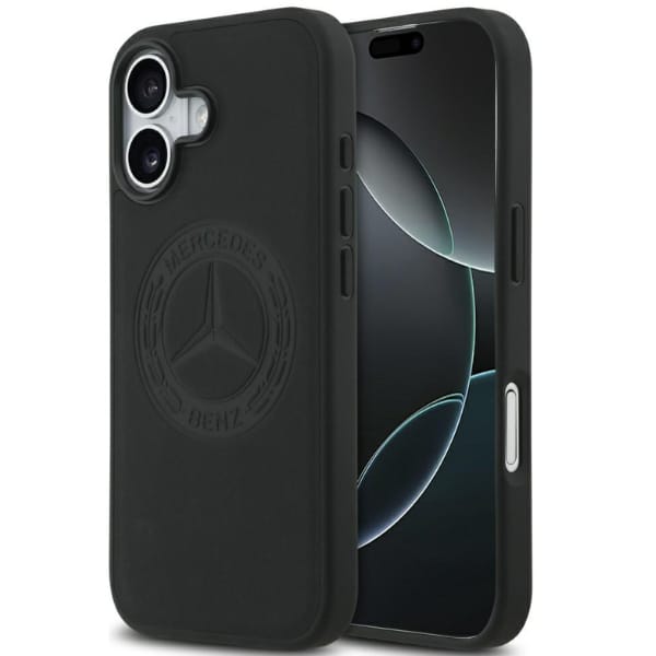 Etui Mercedes Leather Vintage Logo       MagSafe do iPhone 17 czarny