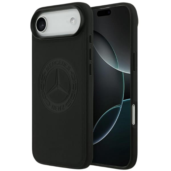 Etui Mercedes Leather Vintage Logo       MagSafe do iPhone Air czarny