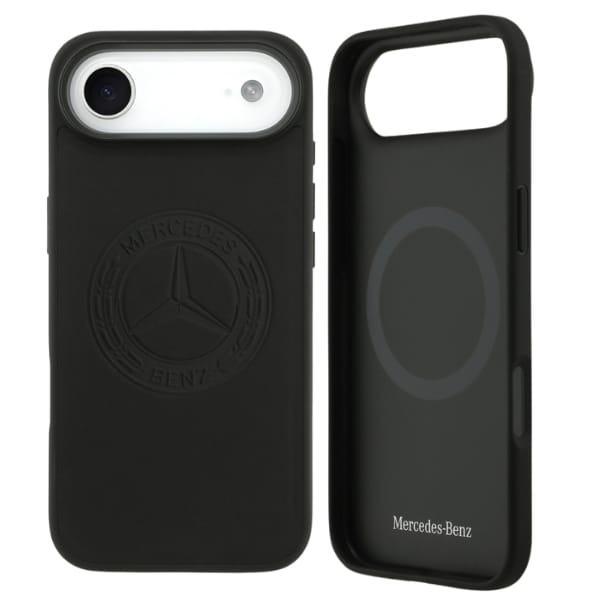 Etui Mercedes Leather Vintage Logo       MagSafe do iPhone Air czarny