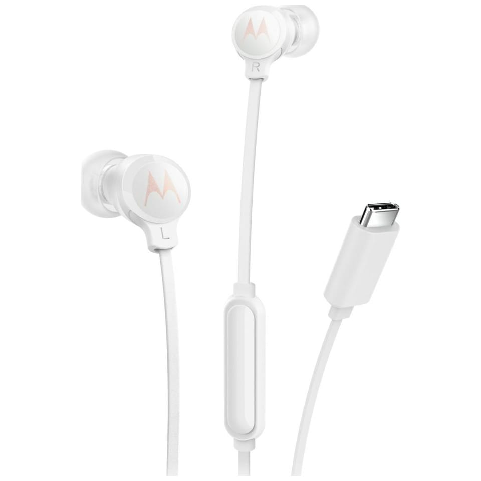 Słuchawki douszne Motorola Earbuds 3C-S  USB-C biały