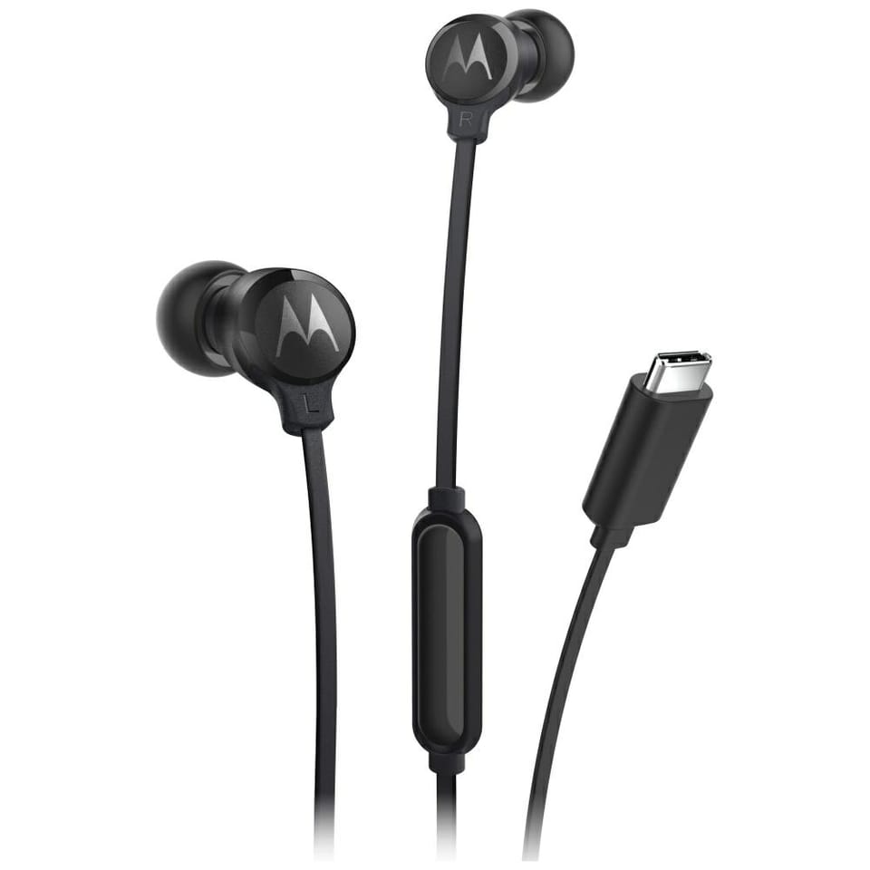 Słuchawki douszne Motorola Earbuds 3C-S  USB-C czarny