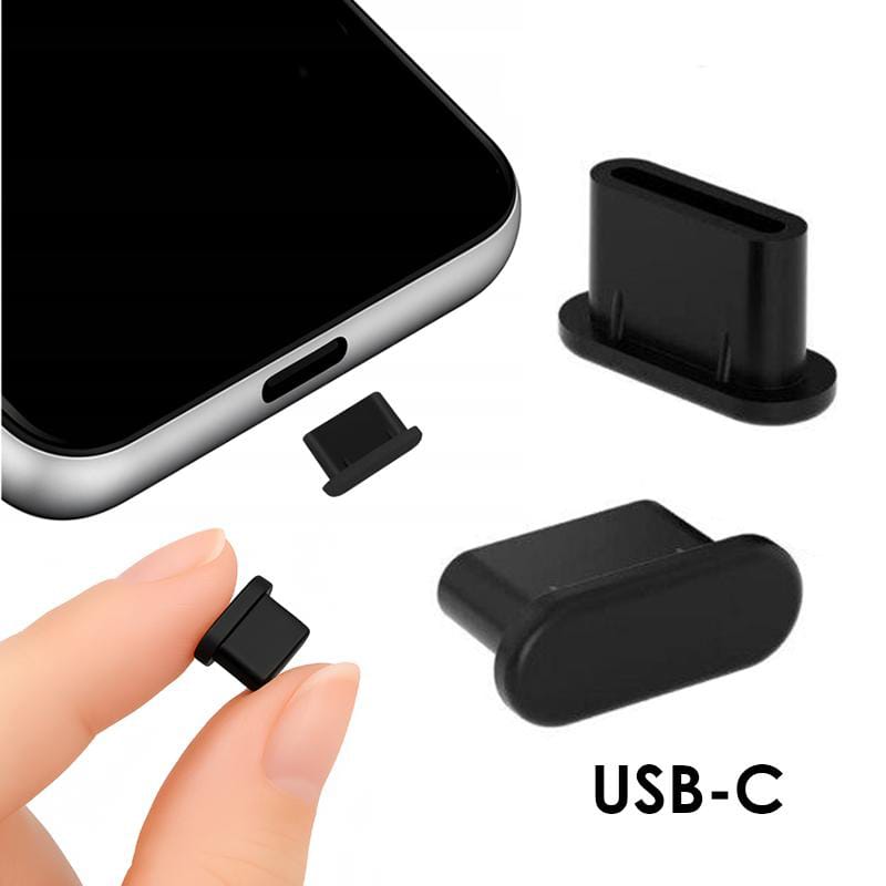 Zaślepka silikonowa USB-C przeciw kurzowi. Zestaw 5 sztuk