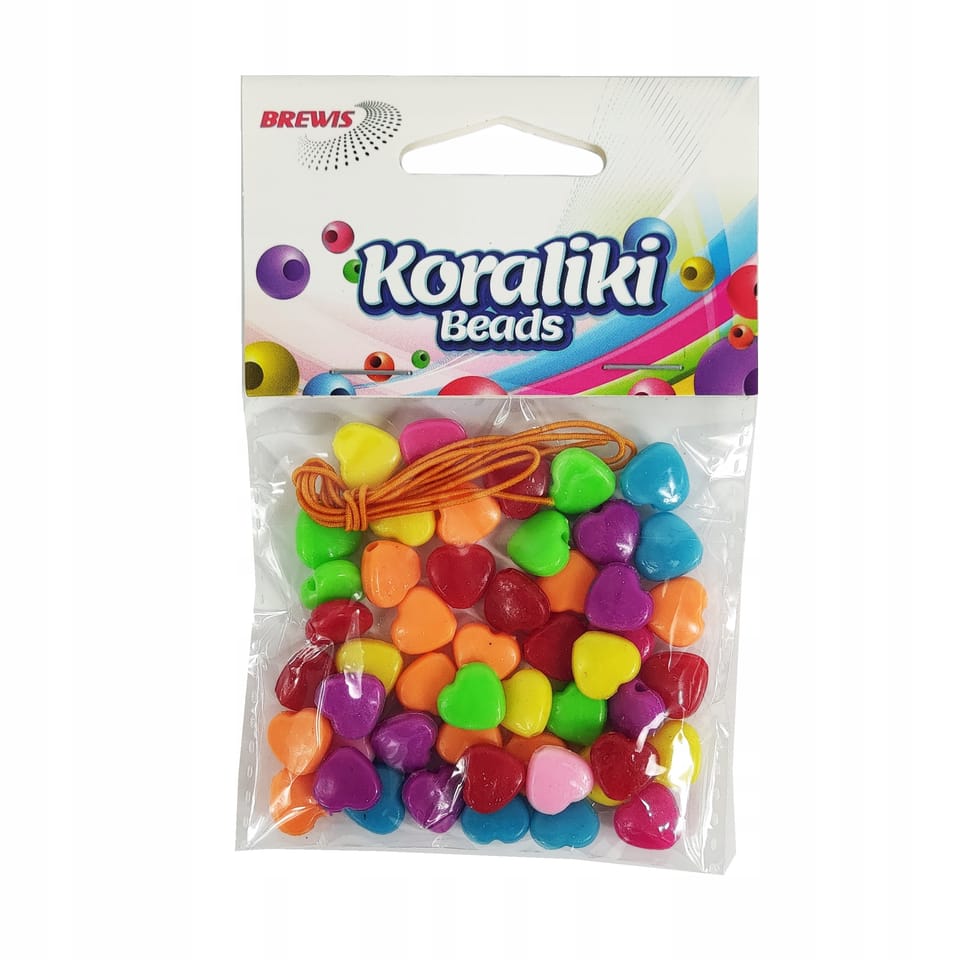 Koraliki do nawlekania serca KO1 BREWIS
