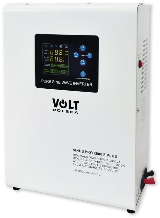 Przetwornica VOLT POLSKA SINUSPRO 2600 E PLUS 24/230V (1800/2600W) [AGM, GEL, LiFePO4]