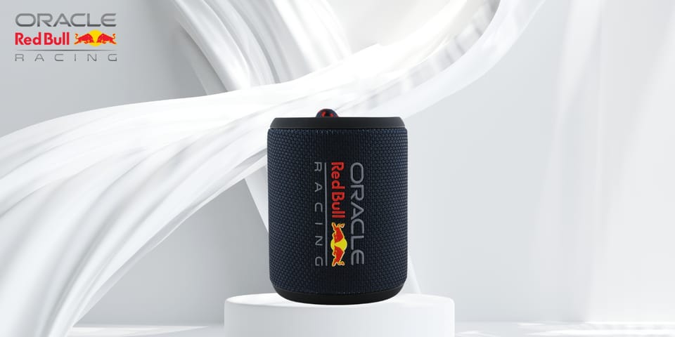 Głośnik Bluetooth Red Bull 3D Rubber     Logo Wodoodporny granatowy