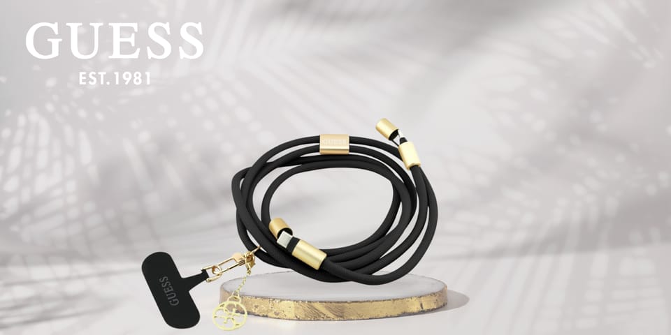 Kabel Guess CBDY 4G Charm USB-C/USB-C    150cm czarny