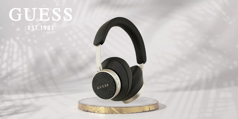 Słuchawki nauszne Guess Bluetooth 4G     Classic Logo czarny