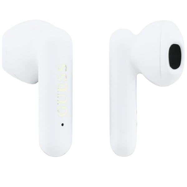 Słuchawki TWS Guess 4G Metal Logo biały