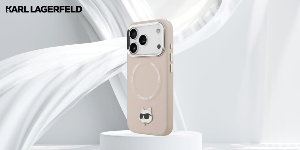 Etui Karl Lagerfeld Choupette Pin        MagSafe do iPhone 17 Pro Max różowy