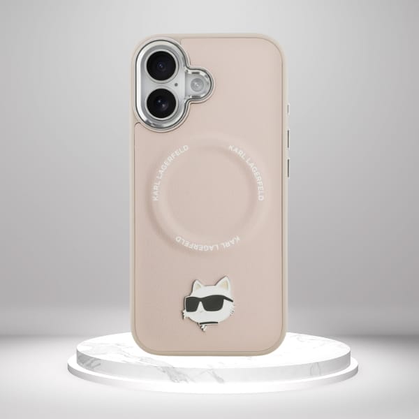 Etui Karl Lagerfeld Choupette Pin        MagSafe do iPhone 17 różowy
