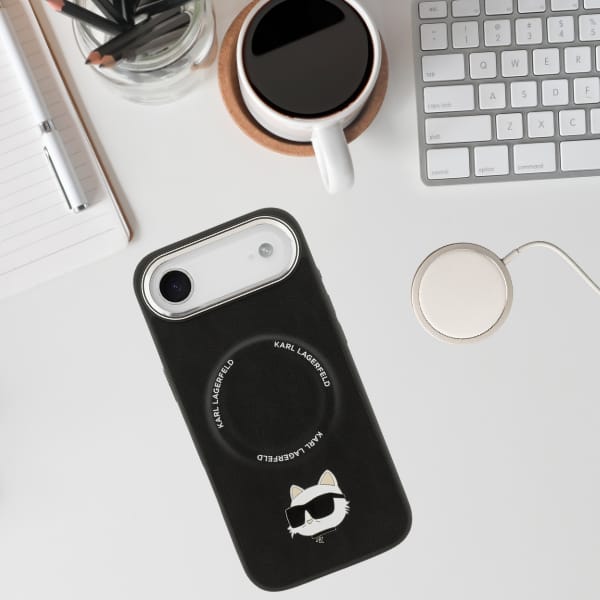 Etui Karl Lagerfeld Choupette Pin        MagSafe do iPhone Air czarny