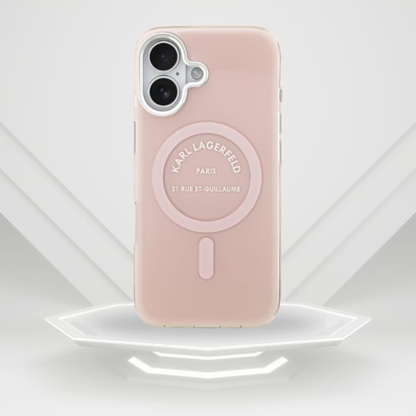 Etui Karl Lagerfeld IML Karl RSG Logo    MagSafe do iPhone 17 różowy