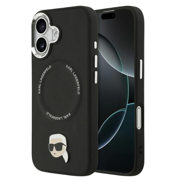 Etui Karl Lagerfeld Karl Pin MagSafe do  iPhone 17 czarny