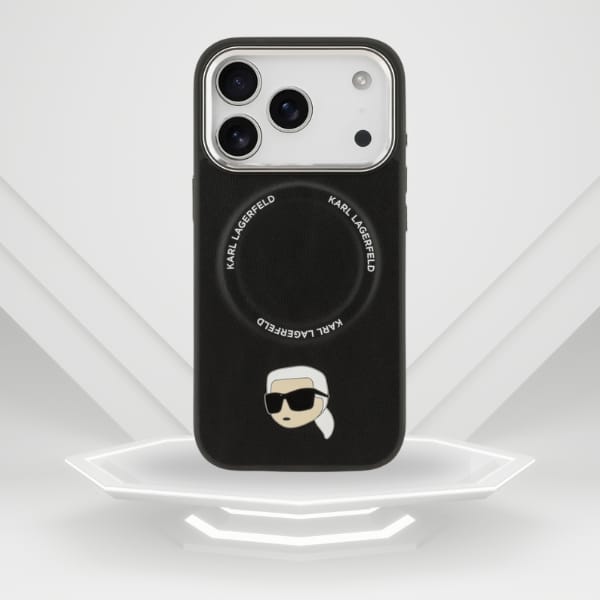 Etui Karl Lagerfeld Karl Pin MagSafe do  iPhone 17 Pro Max czarny