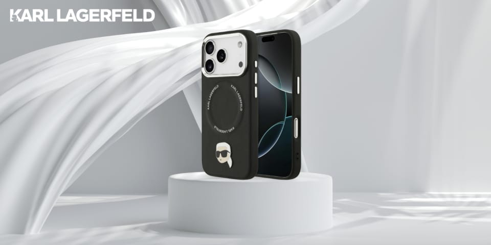 Etui Karl Lagerfeld Karl Pin MagSafe do  iPhone 17 Pro Max czarny