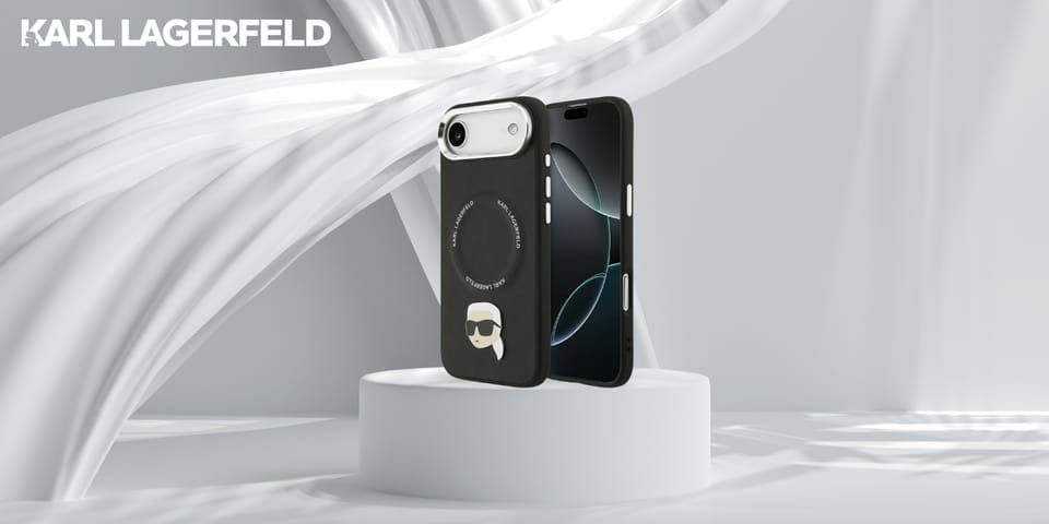 Etui Karl Lagerfeld Karl Pin MagSafe do  iPhone Air czarny