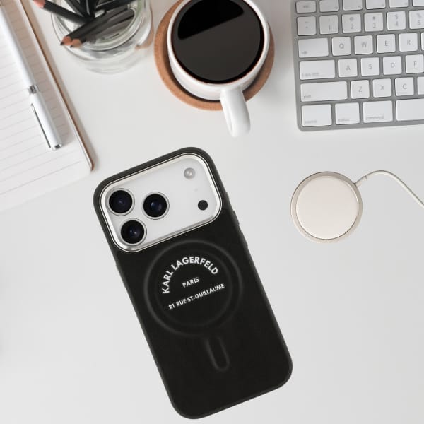 Etui Karl Lagerfeld Karl RSG Logo        MagSafe do iPhone 17 Pro czarny