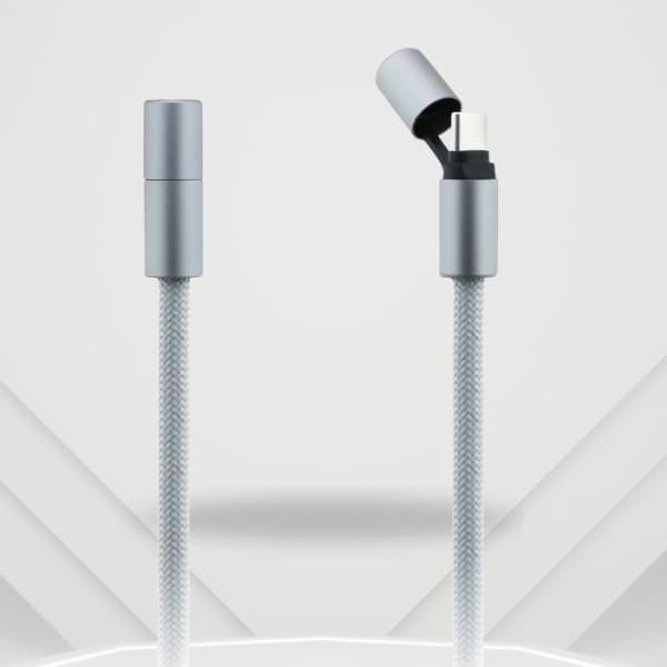 Uniwersalna smycz kabel Karl Lagerfeld   CBDY Choupette Charm USB-C/USB-C szary