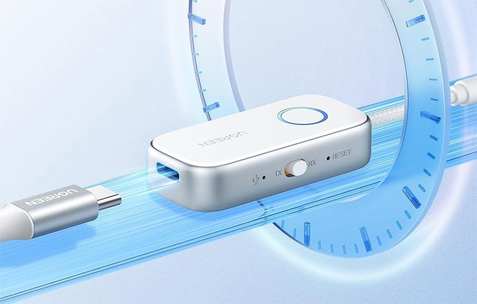 Transmiter Bluetooth 5.4 UGREEN CM872 (biały)