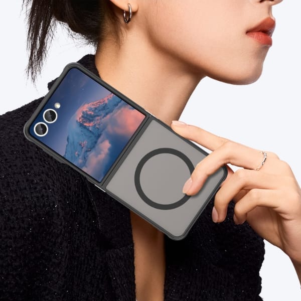 Etui Beline MagSafe do Samsung Galaxy Z  Flip7 czarny