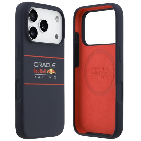 Etui Red Bull Silicone Horizontal        Centered Logo MagSafe do iPhone 17 Pro Max granatowy